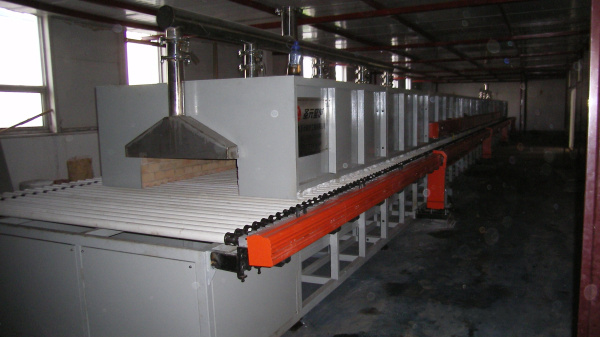 產品用途：特種陶瓷電熱輥道窯，規格：1.2米×32米電加熱